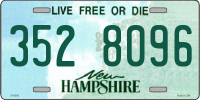 NH license plate 3528096
