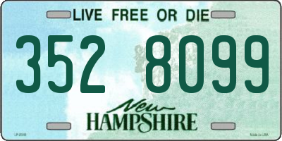 NH license plate 3528099