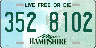 NH license plate 3528102
