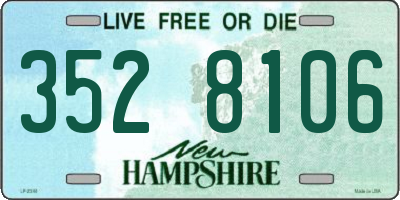 NH license plate 3528106