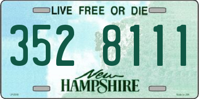 NH license plate 3528111