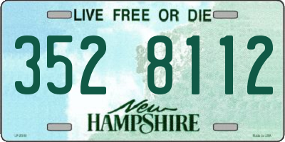 NH license plate 3528112