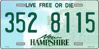 NH license plate 3528115