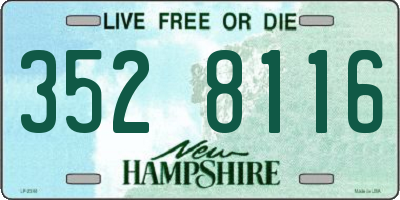 NH license plate 3528116