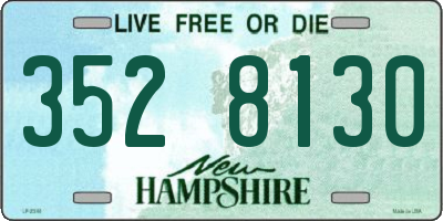 NH license plate 3528130