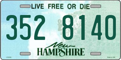 NH license plate 3528140