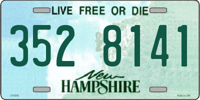 NH license plate 3528141