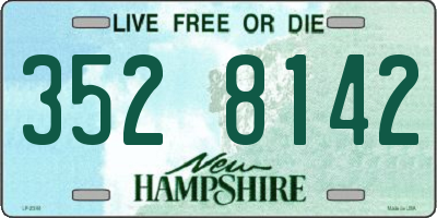 NH license plate 3528142