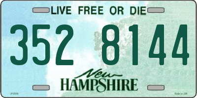 NH license plate 3528144