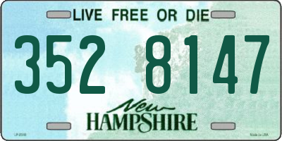 NH license plate 3528147