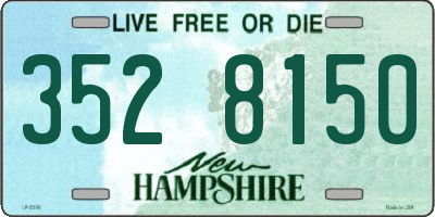 NH license plate 3528150