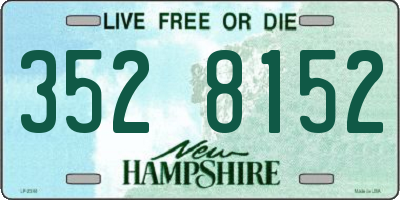 NH license plate 3528152