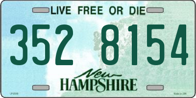 NH license plate 3528154