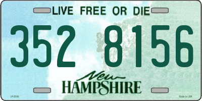 NH license plate 3528156