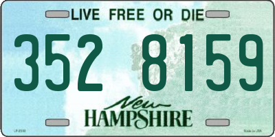 NH license plate 3528159