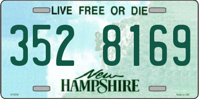 NH license plate 3528169
