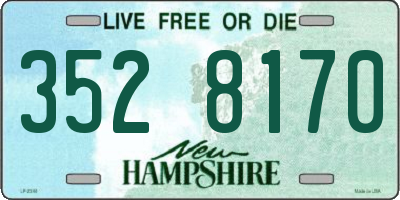 NH license plate 3528170