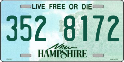 NH license plate 3528172