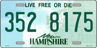 NH license plate 3528175