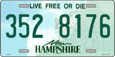 NH license plate 3528176