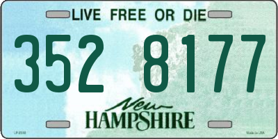 NH license plate 3528177