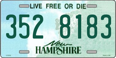 NH license plate 3528183