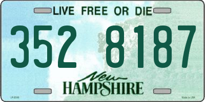 NH license plate 3528187