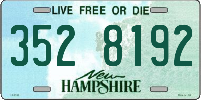 NH license plate 3528192