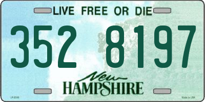 NH license plate 3528197