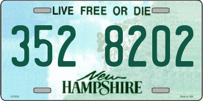 NH license plate 3528202