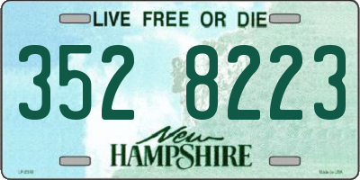 NH license plate 3528223