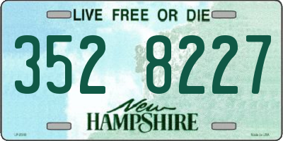 NH license plate 3528227