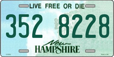 NH license plate 3528228
