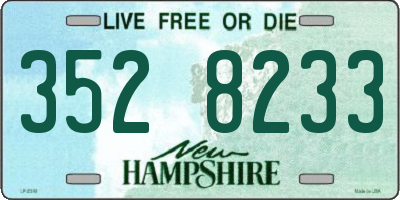 NH license plate 3528233