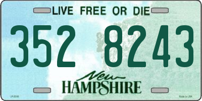 NH license plate 3528243