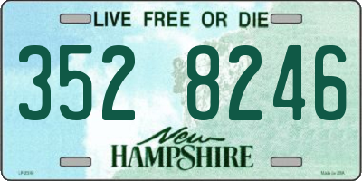 NH license plate 3528246