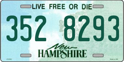 NH license plate 3528293