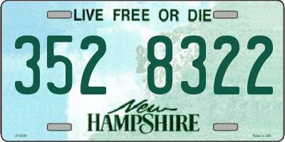 NH license plate 3528322