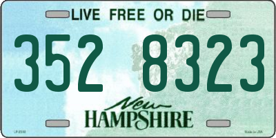 NH license plate 3528323