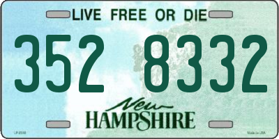 NH license plate 3528332