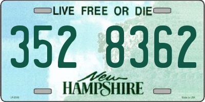 NH license plate 3528362