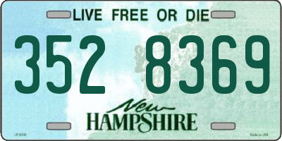 NH license plate 3528369
