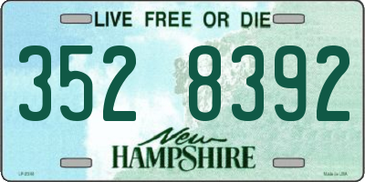 NH license plate 3528392