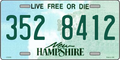NH license plate 3528412