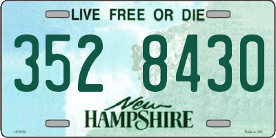 NH license plate 3528430