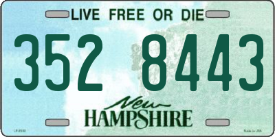 NH license plate 3528443