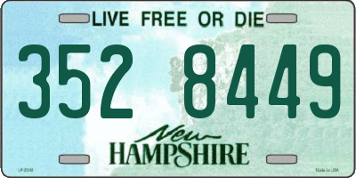 NH license plate 3528449