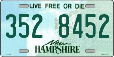 NH license plate 3528452