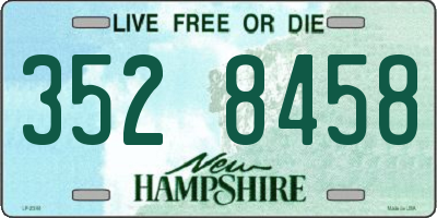 NH license plate 3528458
