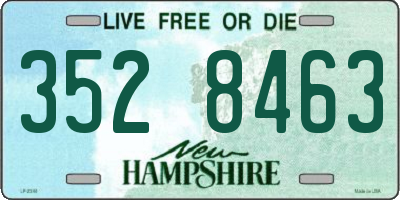 NH license plate 3528463